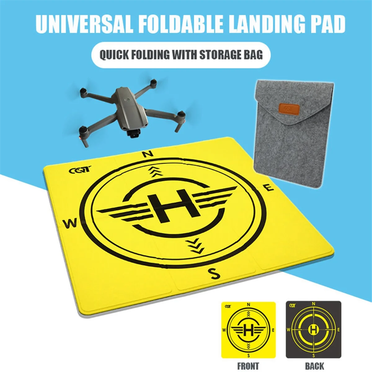 Новый дрон Tarmac Coordinate Pad 43 см для DJI Avata 2/3 Pro, складная посадочная площадка, воздушная координатная площадка