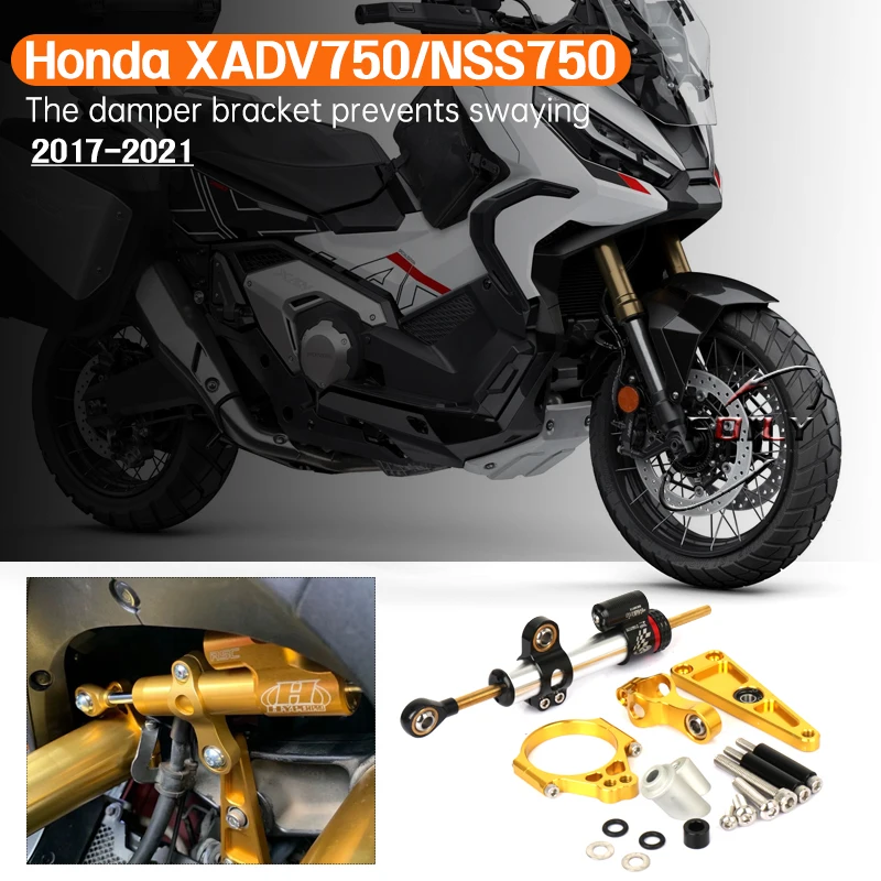 

For Honda XADV750 /NSS750 2017-2021 Directional Stabilizer Support Shock Absorber Bracket Mounting Kit Accessories The damper br