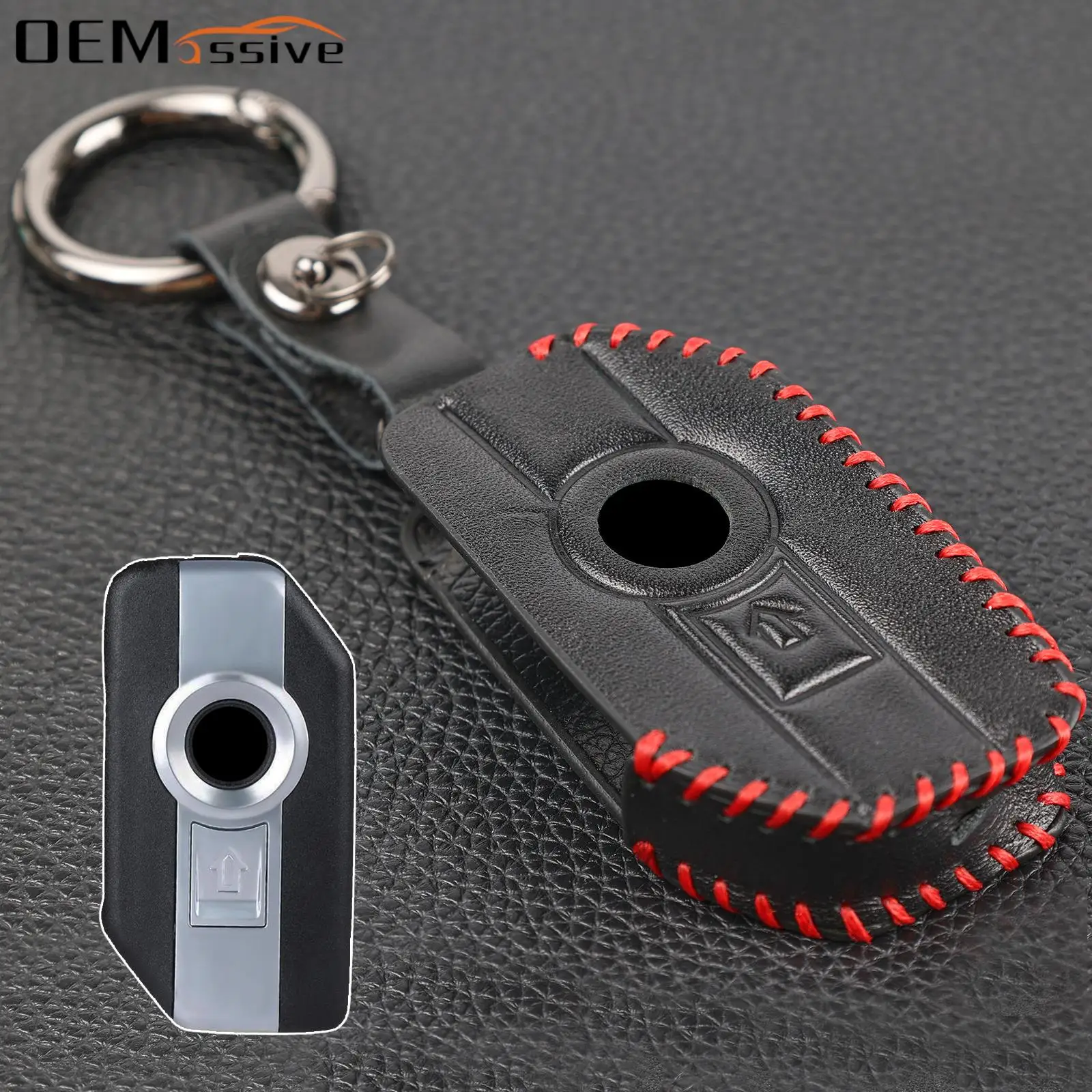 For BMW K 1600 B Grand America GT GTL R 1250 GS R RT 2021 2022 PU Leather Remote Key Fob Keychain Ring Shell Case Cover Holder