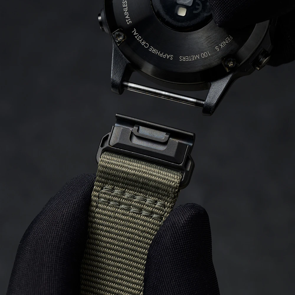 QuickFit 22mm 26mm Nylon Strap for Garmin Fenix 8 47 51mm Band for Fenix 7 7X 6X Pro forerunner 970 965 Bracelet Watchband