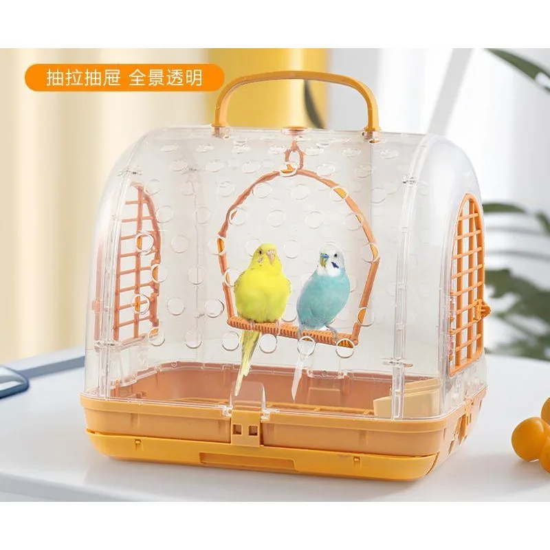 

The parrot goes out with a bird cage to keep warm, and the outer bag Xuanfeng goes out with a portable bird bag.