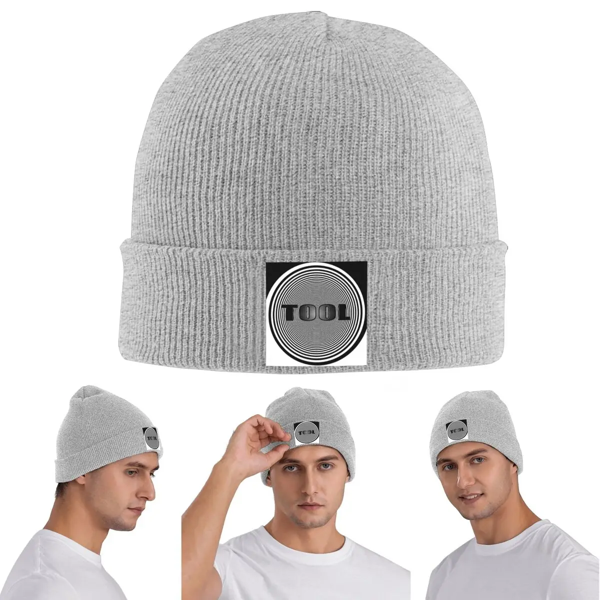 

Теплая вязаная шапка с ремешком для инструментов, зимняя вязаная шапка с капюшоном, шапочки Skullies, шапки в стиле хип-хоп для унисекс