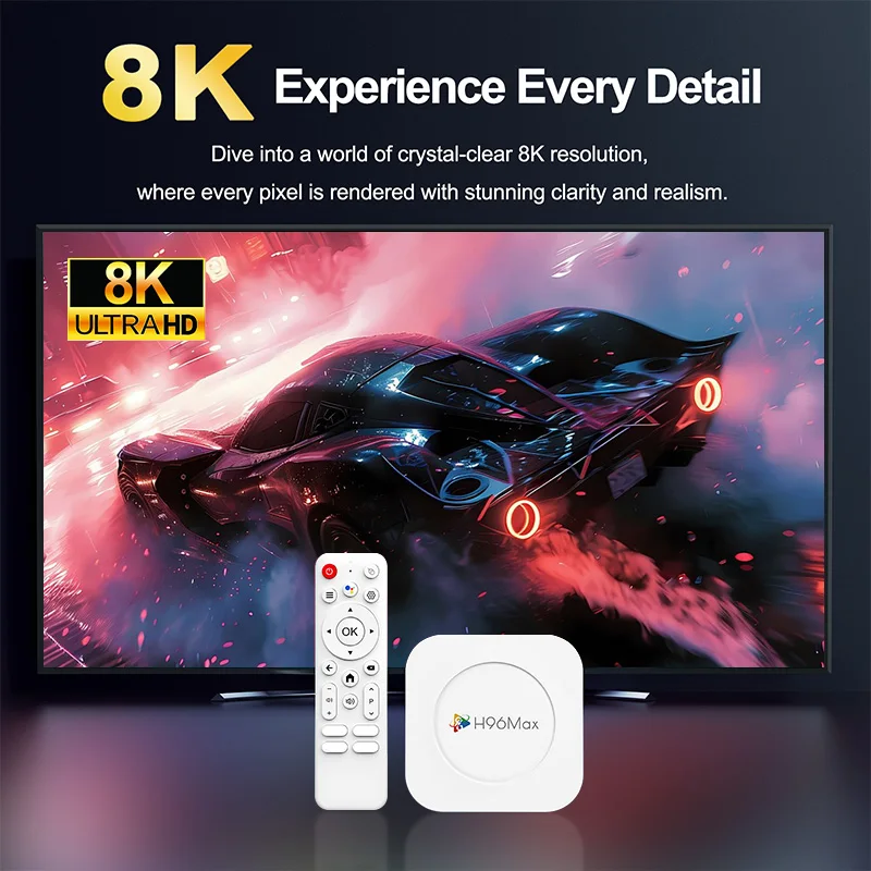 H96 MAX M1 Plus Smart Android 14 TV BOX RK3528 WIFI6 8K 4K HD BT5.4 4GB 32G 128G Voice Assistant Media Player Set Top Box