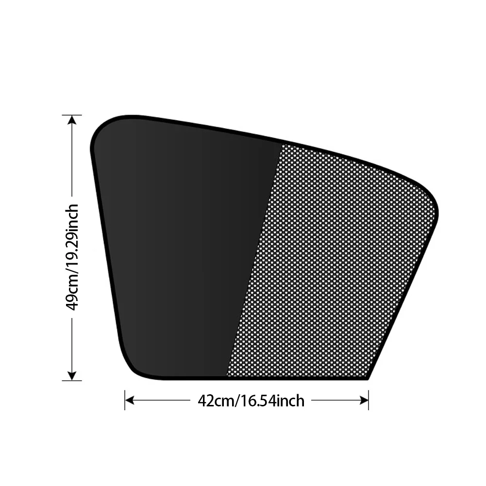 Magnetic Car Window Sunshade Car Curtain 2 Layer For Baby Sun Shade Front RearSide Window Parasol Auto Sun UV Protection