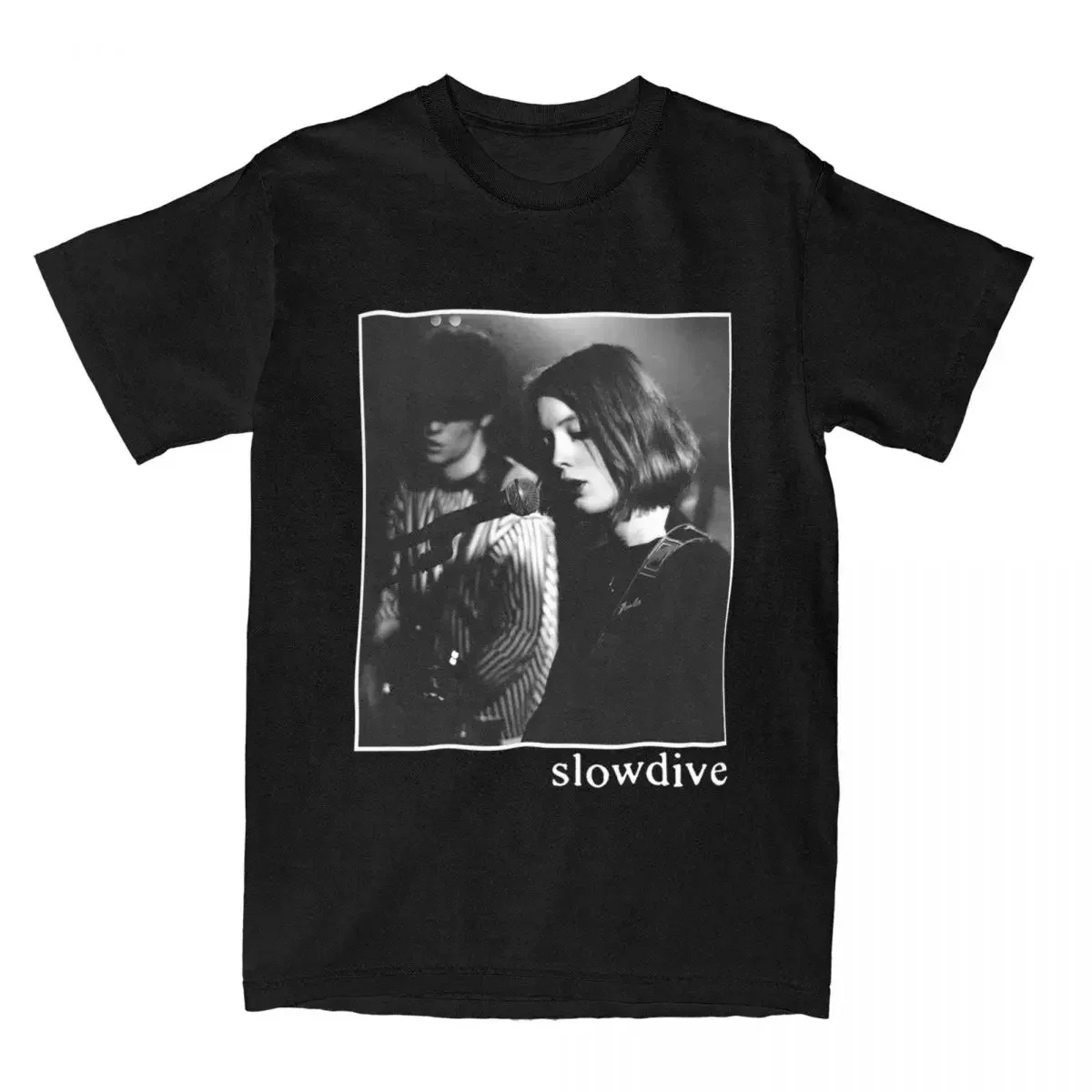 Slowdive Member Singer Graphic T-shirts for Men Clothing Women Short Sleeve Tees New Arrivals Unisex Summer