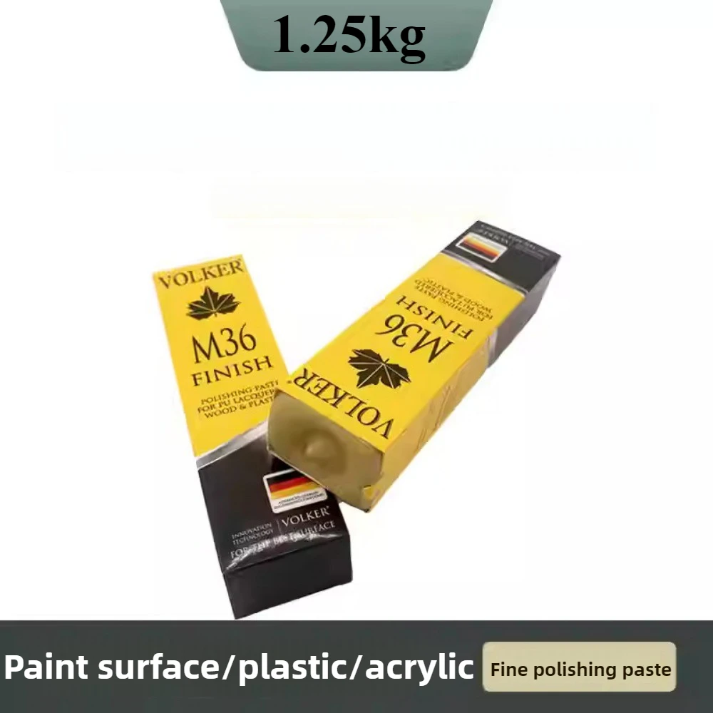 

1PCS:M36 Yellow wax woodware instrument metal stainless steel polishing paste wax polish acrylic polishing waxMirror polishing