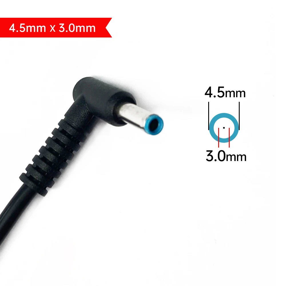 شاحن محول تيار متردد للكمبيوتر المحمول 19.5 فولت 2.31 أمبير 45 وات لأجهزة HP Elitebook 820 G3;820 G4;830 G5;840 G3;840 G4;850 G3;850 G4;850 G5