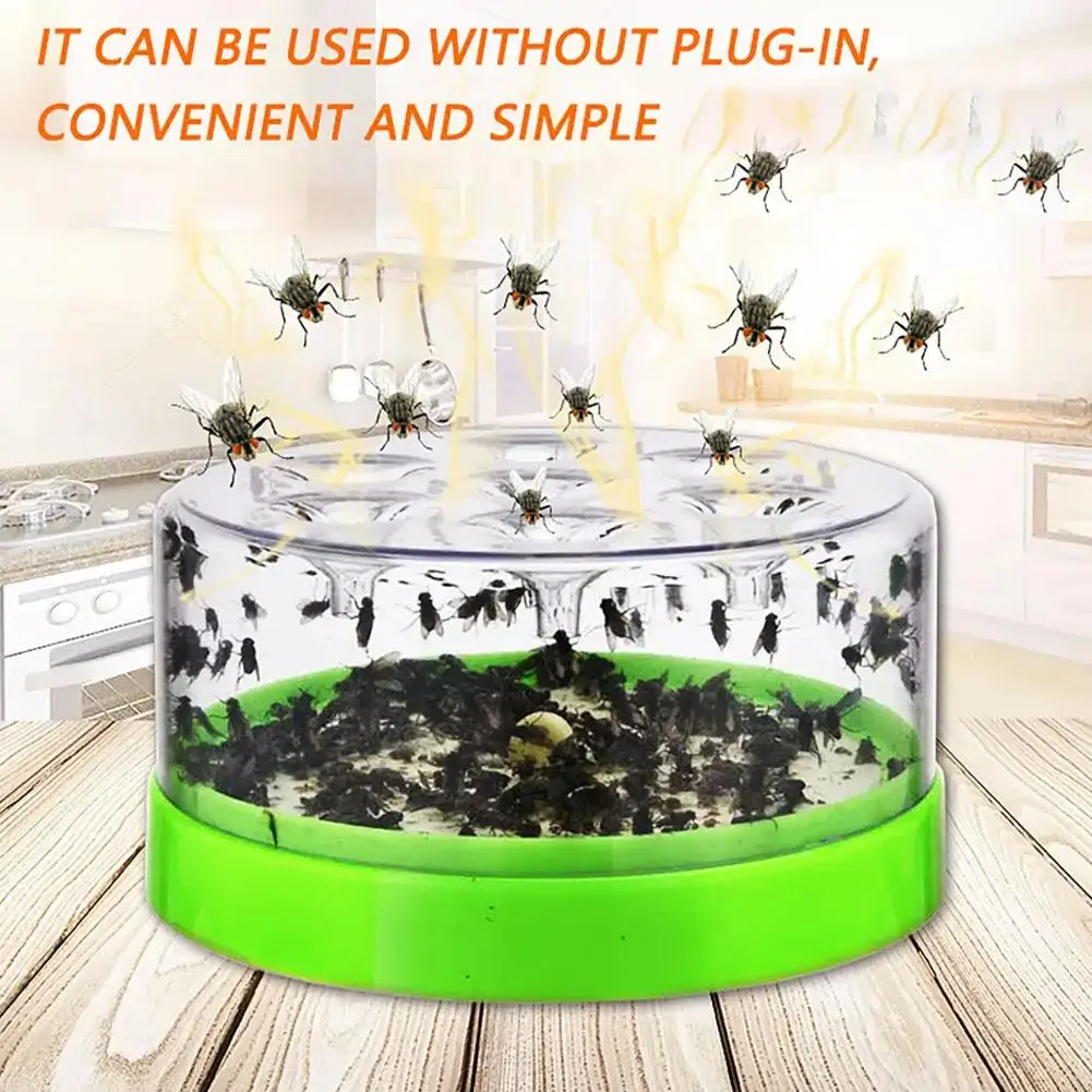 Plastic Fly Trap Device Restaurant Home Indoor Insect Tools Repellent Gardening Fly Tools Pest Cleaning Control Killer B3X1 images - 6