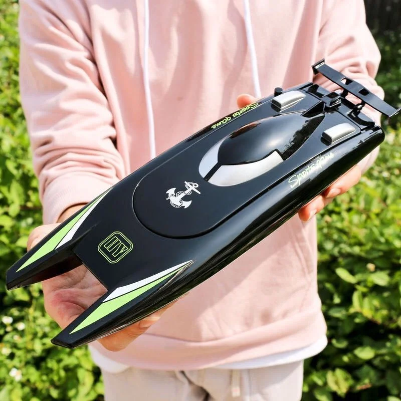 

2.4G High Speed Remote Control Racing Boat Dual Brush Motor Dual Charging Rc Model Yacht For Water Sports Hobby Adults