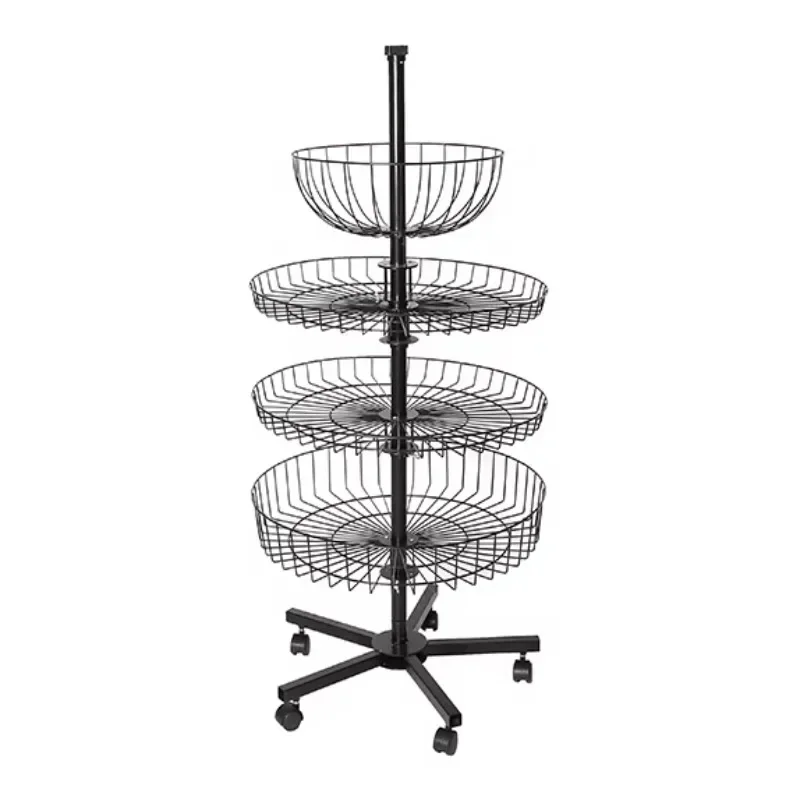 Doll Round display counter / Round wire basket rack / Small counter display stands