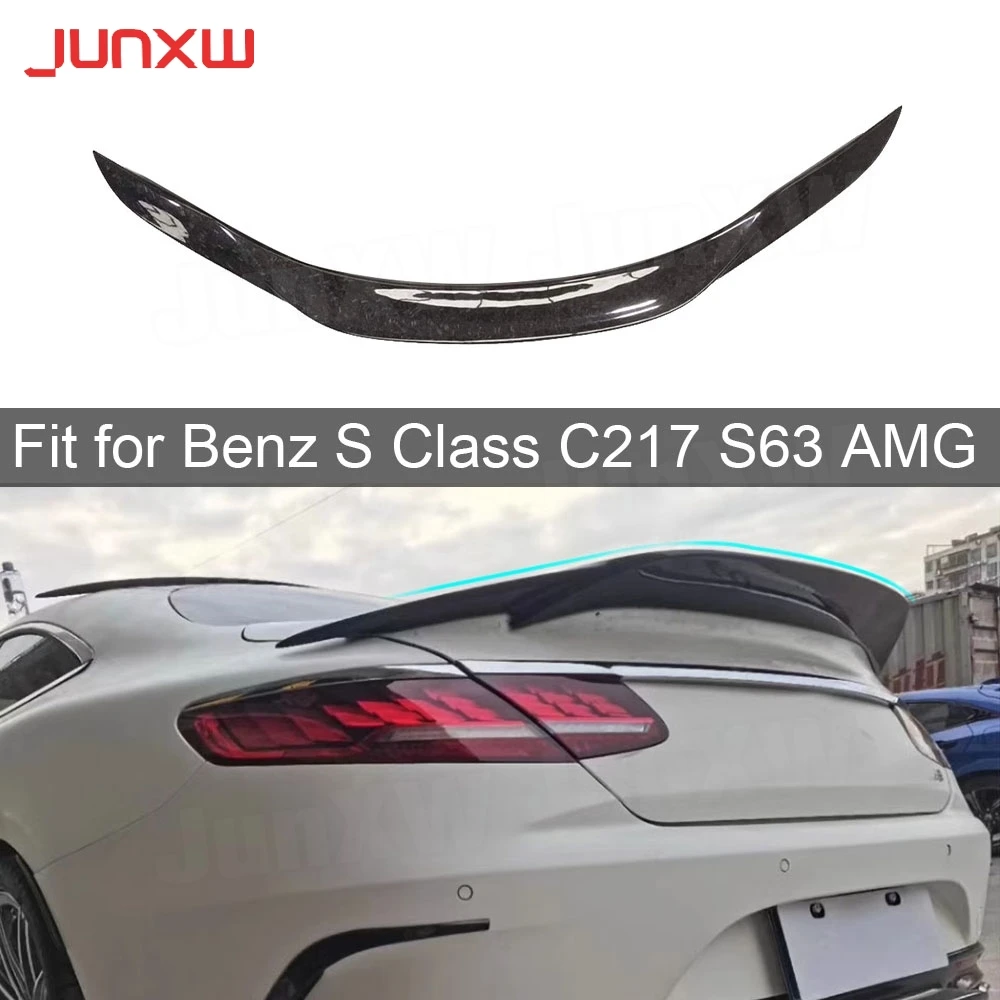 

Forged Carbon Rear Trunk Duck Spoiler Wing for Benz S Class W217 C217 S63 S65 AMG Coupe 2015-2020 Car Accessories