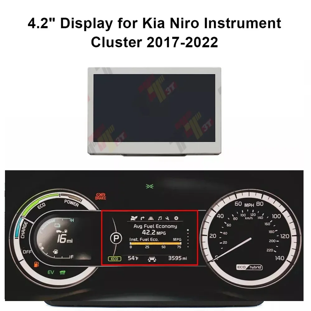 لوحة القيادة LCD 4.2 بوصة لعنقود أدوات كيا نيرو 2020-2022 94011-G5620، 94011-G5600 #2