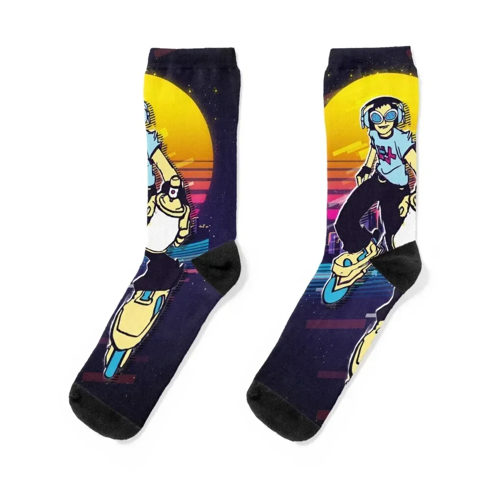 Jet Set Radio - Beat *80s retro* Socks Christmas Rugby designer hiking Socks Men Women's