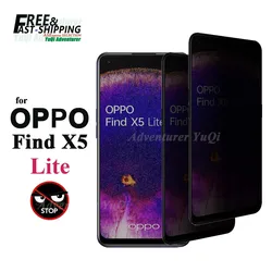 Anti Spy Screen Protector For OPPO Find X5 Lite Privacy Tempered Glass 9H Anti Peep Scratch High Aluminum Case Friendly