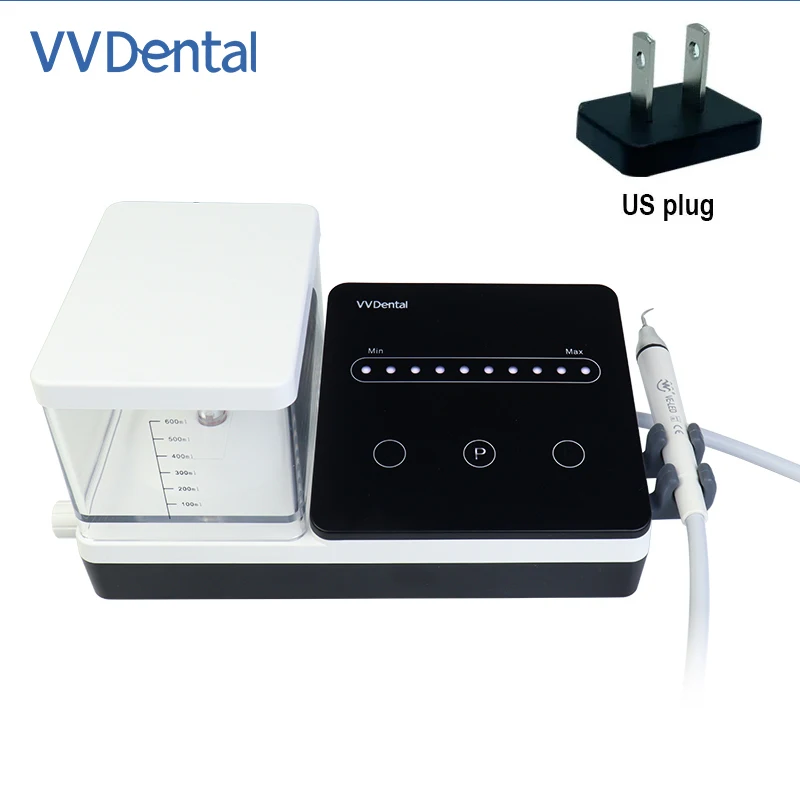 Vvdental Ultrasone Scaler Met Led Licht Handstuk En 10 Stuks Tips Tanden Reinigingsapparatuur Voor Het Schalen Van Parodontics Endodontische