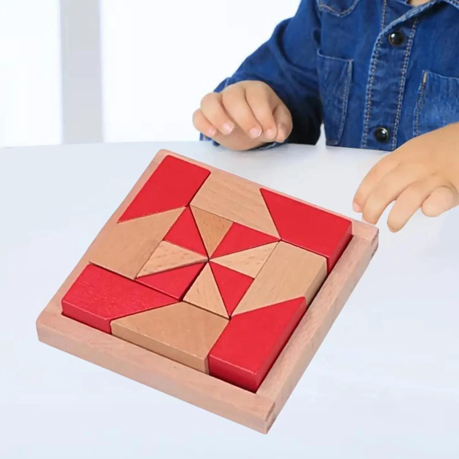 Wooden Blocks Puzzle Educational Birthday Gifts Preschool Brain Teaser Puzzle