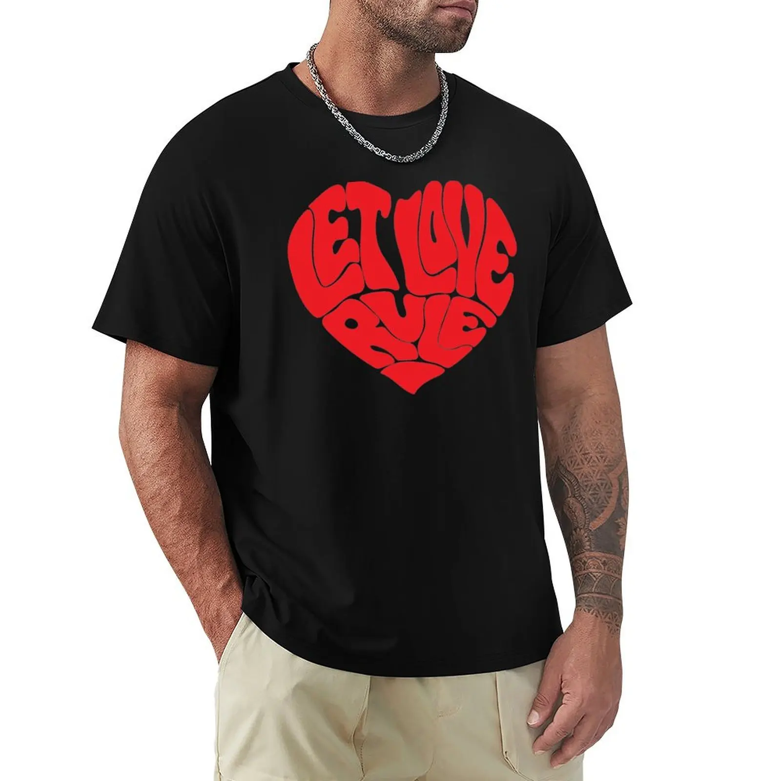 Let Love Rule - Camiseta de Lenny Kravitz, camiseta con estampado de algodón suave