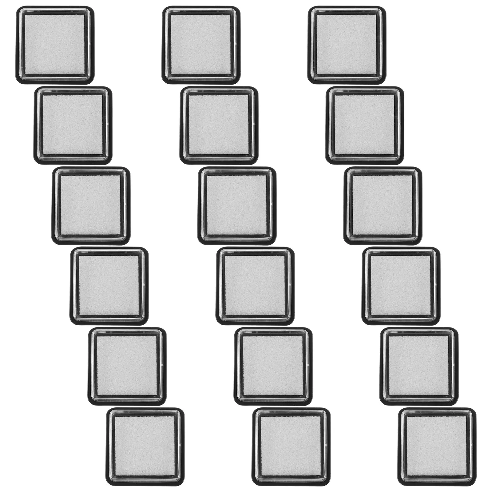 18Pcs Empty Craft Stamp Set For Ink Pad For Journaling Christmas Card Stamps Blank Pads Sponge Fingerprint view 5