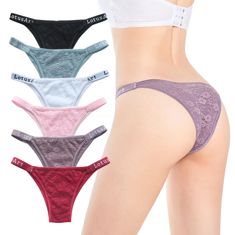 3PCS/Set Women Lace Panties Sexy Brazilian Panties Female Underpant Low Waist Panty Girls Underwear Fashion Intimates