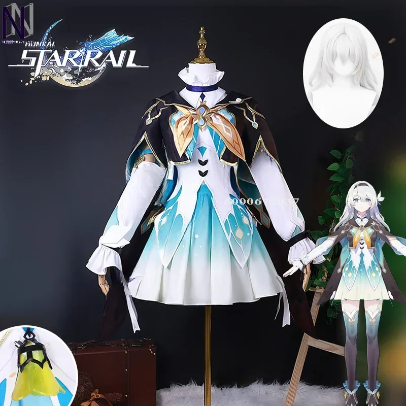 

Honkai Star Rail Game Firefly Cosplay Dress Costume Uniform Wig Luminous Props Halloween Party Women Role Play Outfits Fashion