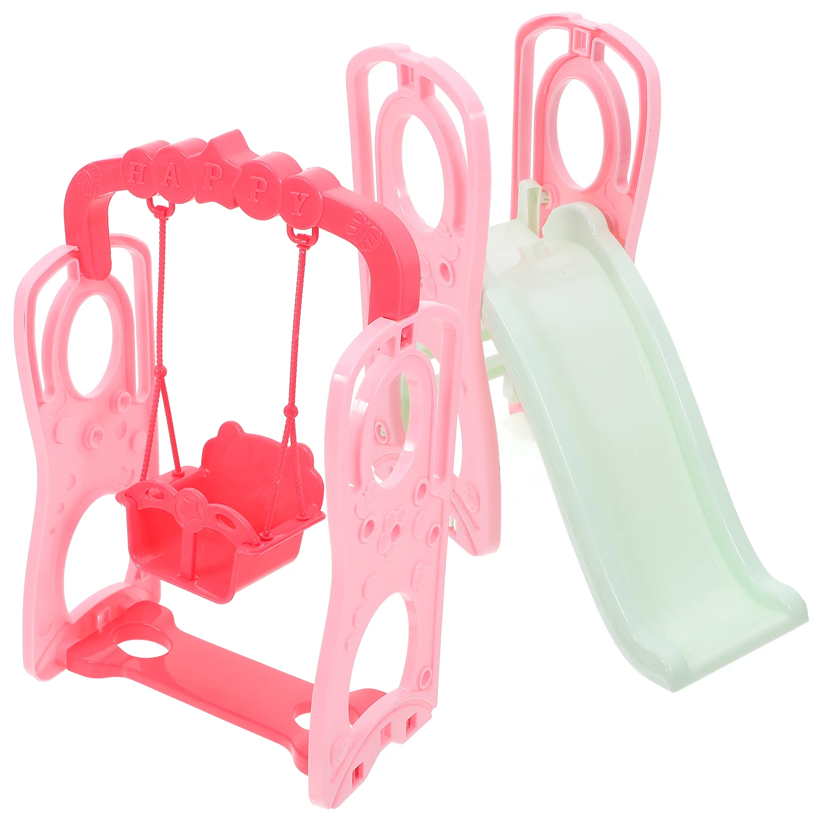 Swing Slide ของเล่นชิงช้า Props ตกแต่ง Miniature House ABS อุปกรณ์เสริม