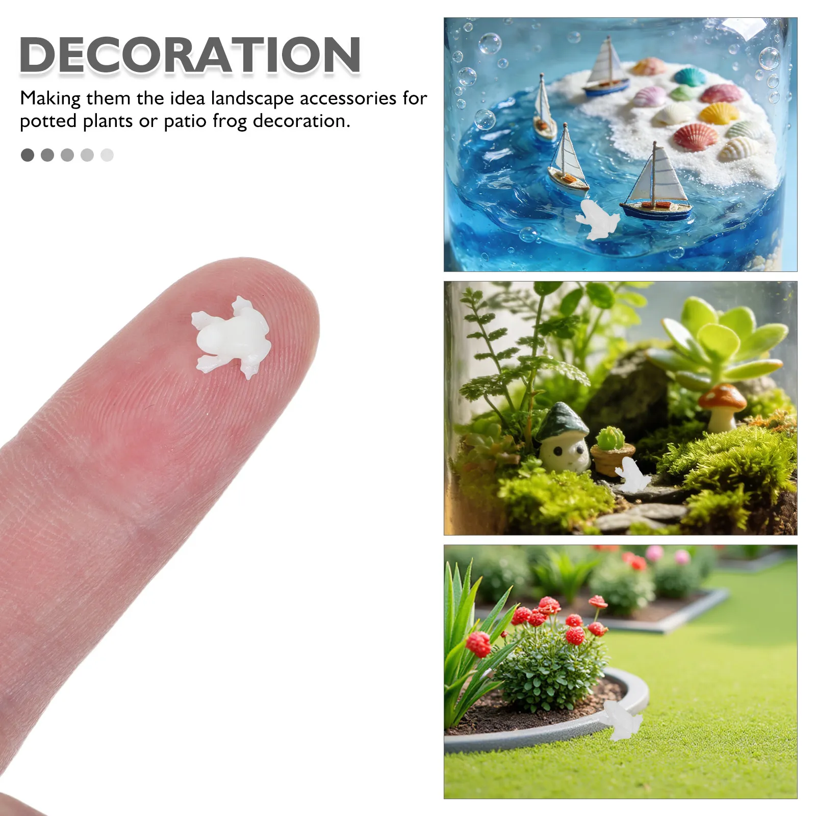 

10pcs 3d Mini Frog Resin Crafts Filler Plastic Small Animal Filler Jewelry Making Casting Supplies For Art Resin Molds Diy Craft