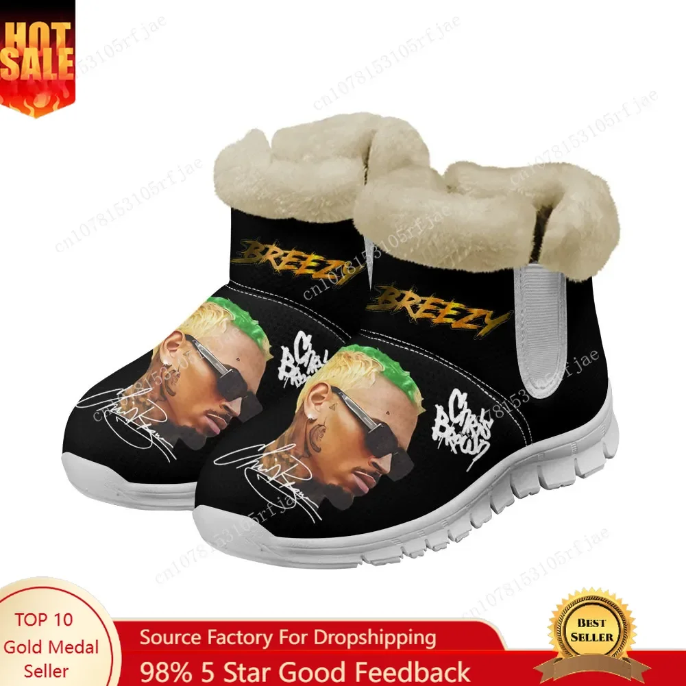 

Chris Brown Snow Boots Hip Hop Rapper Mens Womens Shoes Keep Warm High Quality Casual Lightweight Couple Sports Custom Sneakers