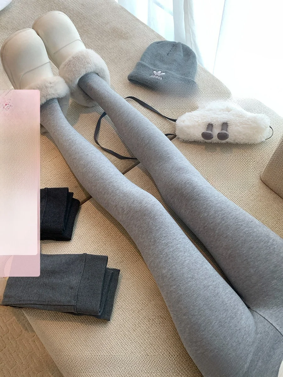 

Callmeear Thiened Warm High Waist Slimming Tummy Control Butt Lifting Panhose Autumn Winter Fce Lined Base Layer Pants