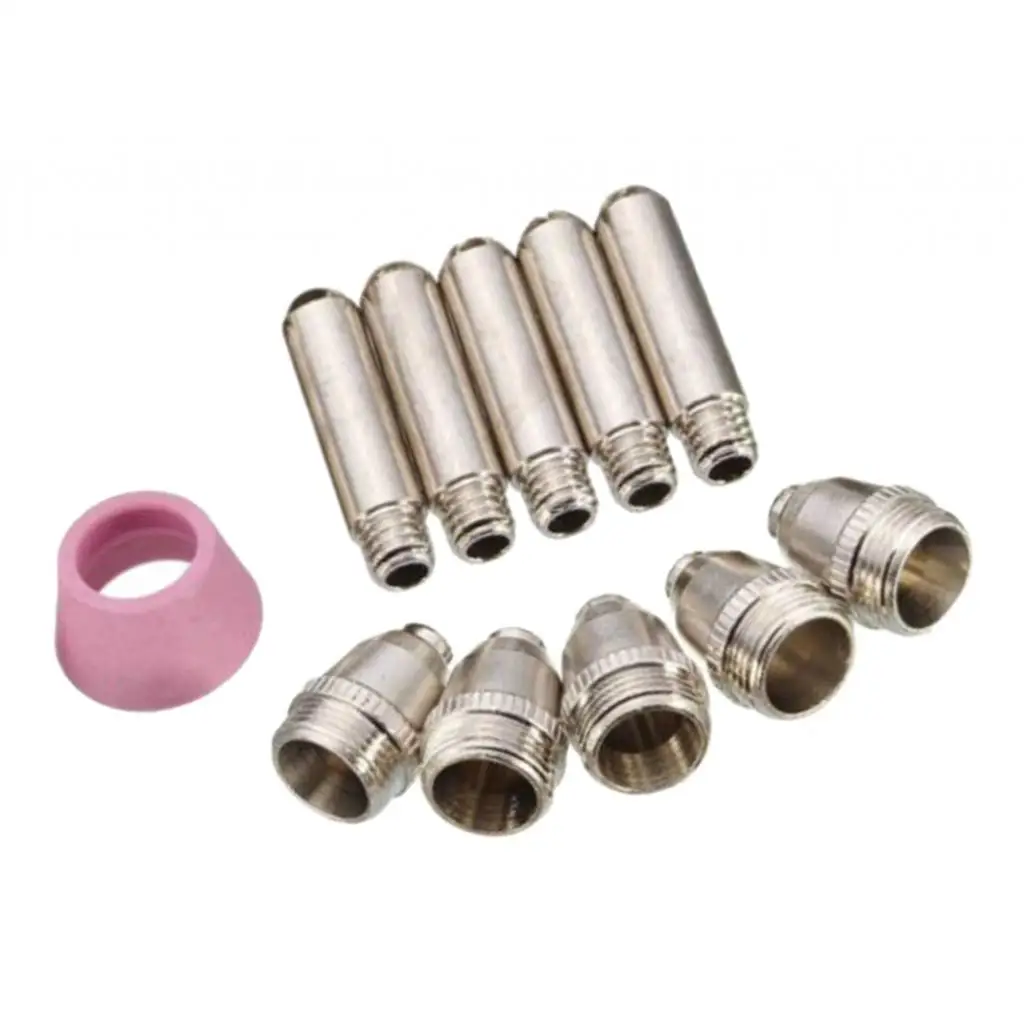 11Pcs/Set Cutter Torch Consumables Tip Nozzles Cups Accessories for