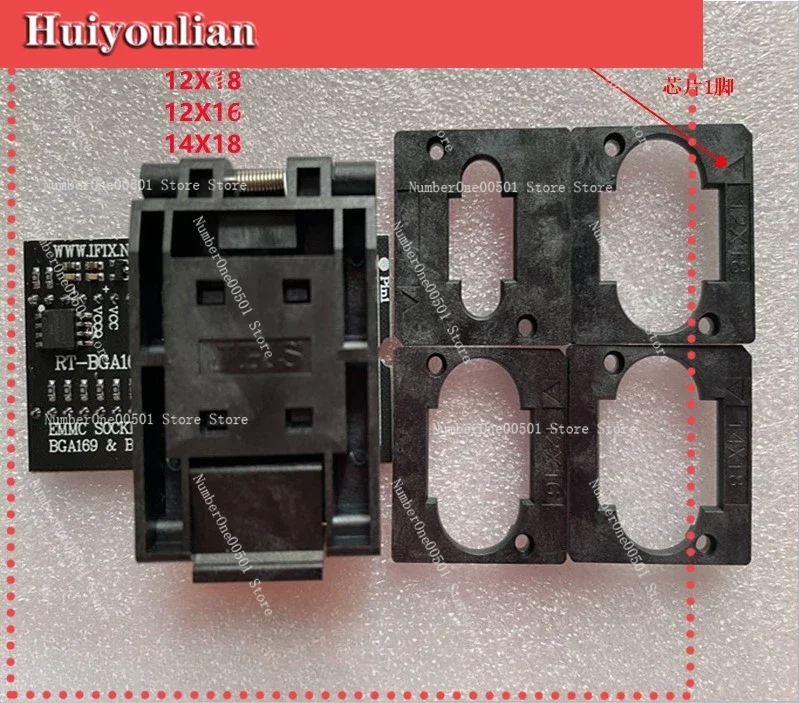 RT809HSE special LCD navigation audio mobile phone EMMC seat BGA153/169 bounce clamshell seat