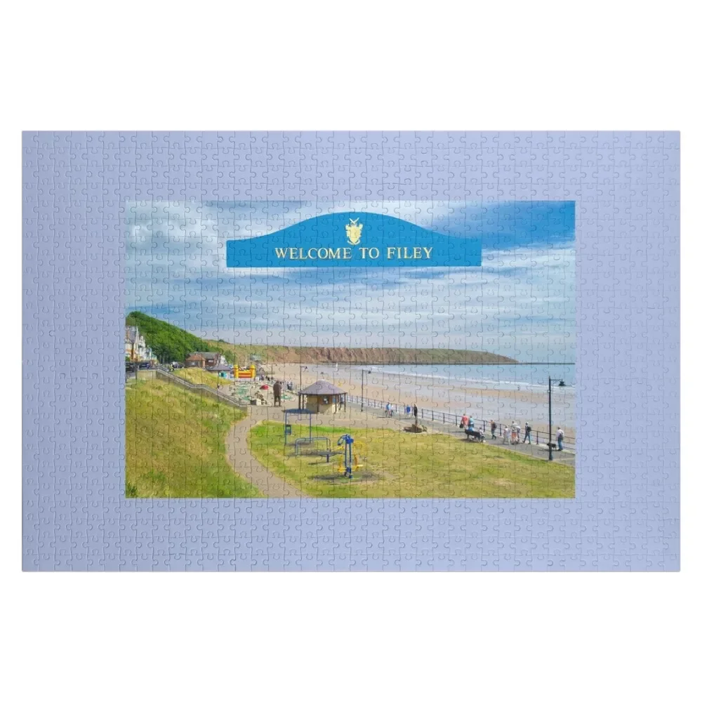Welcome To Filey Jigsaw Puzzle For Children Customized Picture Jigsaw For Kids Wooden Compositions For Children Puzzle