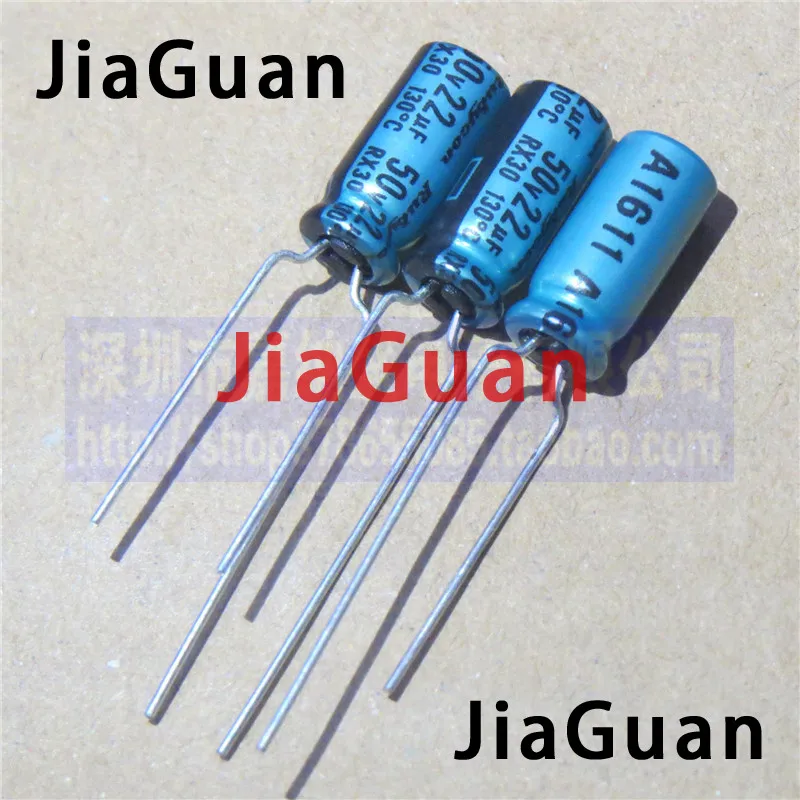 50 peças novo capacitor eletrolítico rubycon rx30 22uf/50v 5x11mm rx30 50v22uf 130 graus 22uf 50v