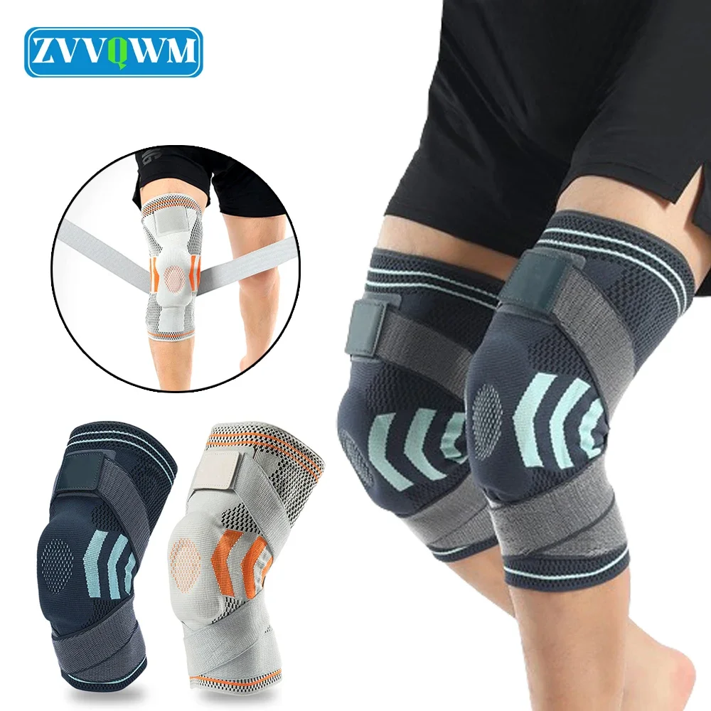 

1Pcs Sports Compression Knee Brace Women Men Patella Stabilizer Knee Support Joint Pain Gym Knee Protection Sleeve Basketball