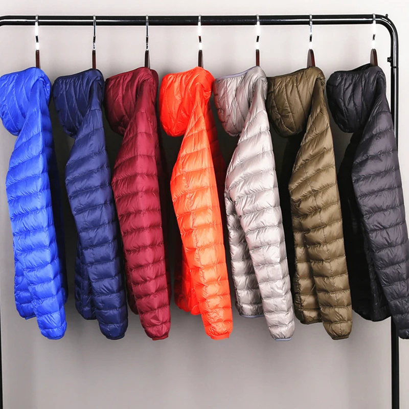 Heren All-Season Ultra Lichtgewicht Packable Donsjack Water En Windbestendige Ademende Jas Big Size Heren Hoodies Jassen