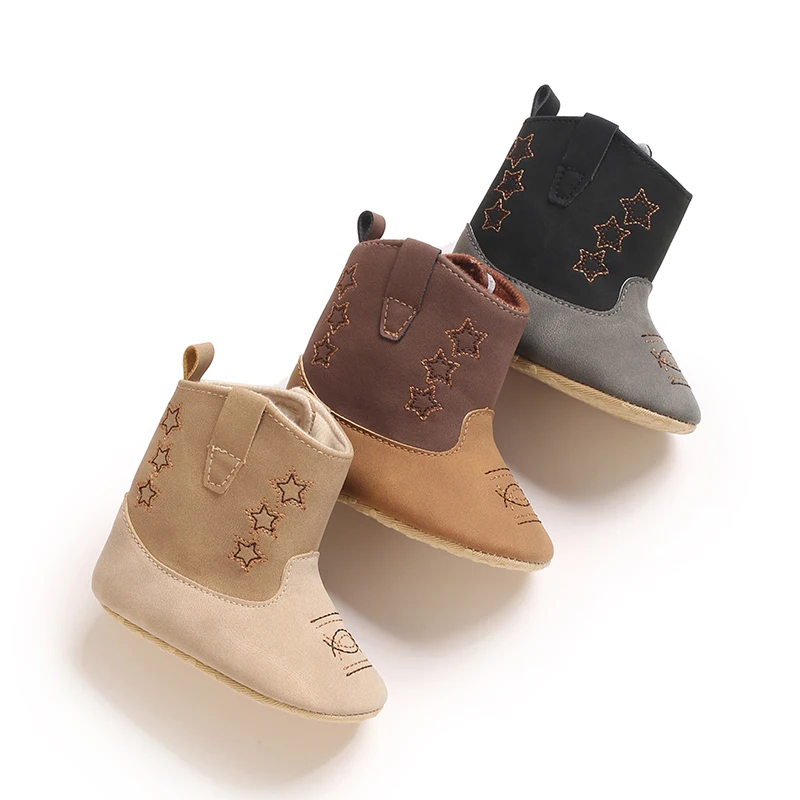 

Autumn and winter fashion new star boots for newborns, suitable for 0-18 months of age