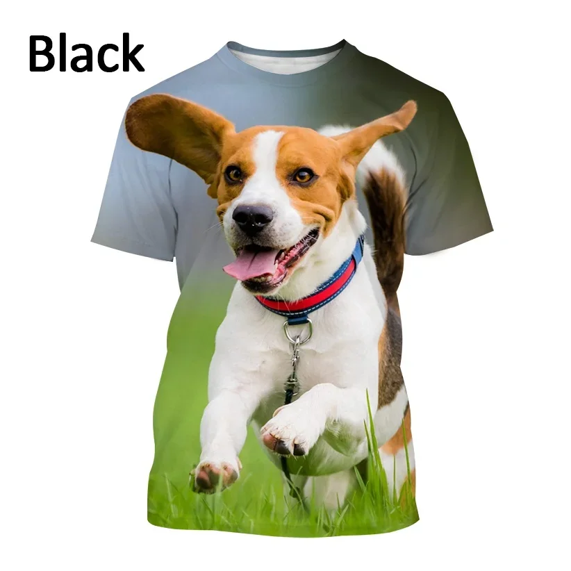 New Fashion Animal Jack Russell Terrier Dog 3D Printed t-shirt da uomo Cute Dog Print Harajuku Streetwear Unisex Casual Top Tees