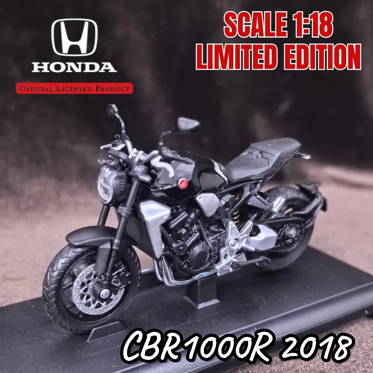

1:18 Scale Honda CBR1000R 2018 Motorcycle Model, Replica Mini Moto Car Vehicle Miniature Figure Kid Xmas Gift Toy