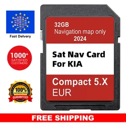 Update SD Card 2024 Sat Nav for KIA Compact 5.X Carens/Ceed/Niro/Optima/Picanto/Rio/Soul/Sportage/Stonic 32GB EU UK GPS Maps