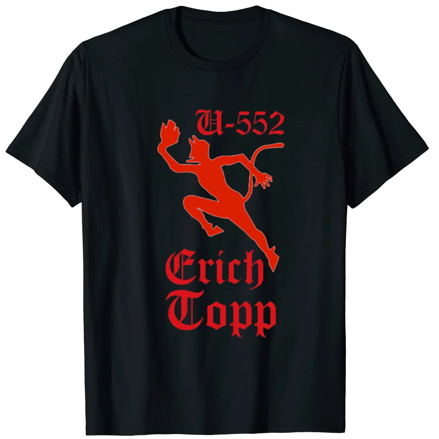 U-552 Erich Topp  Naval U-boat T-Shirt 100% Cotton O-Neck Summer Short Sleeve Casual Mens T-shirt Size S-3XL