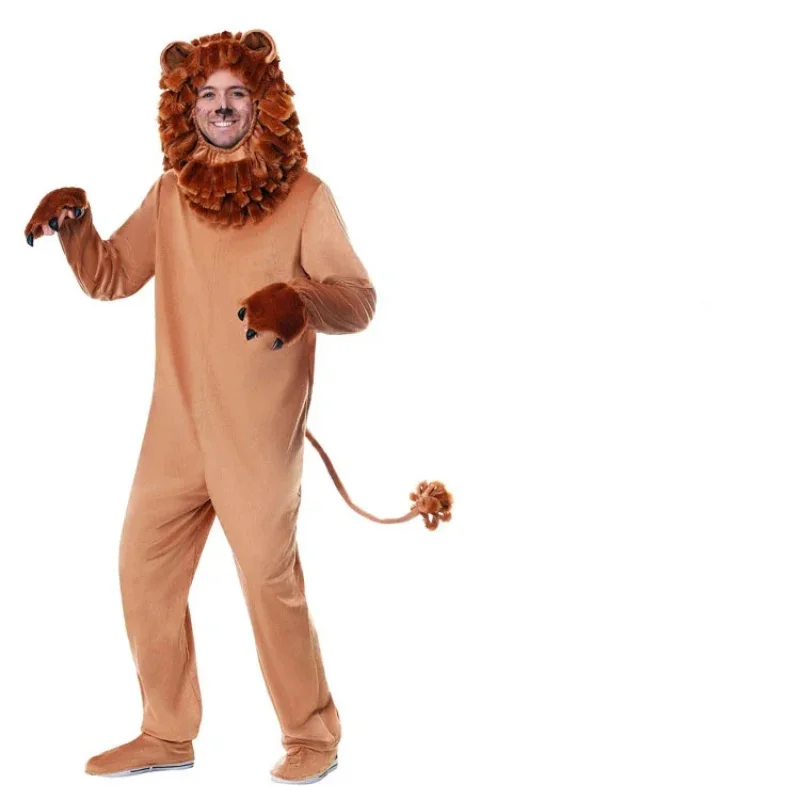 Disfraz de Rey León Deluxe para Niños y Adultos 2026, Disfraces de Carnaval de Animales para Bebés y Niños, Disfraces de Halloween, Disfraces de Película, JZ1UG