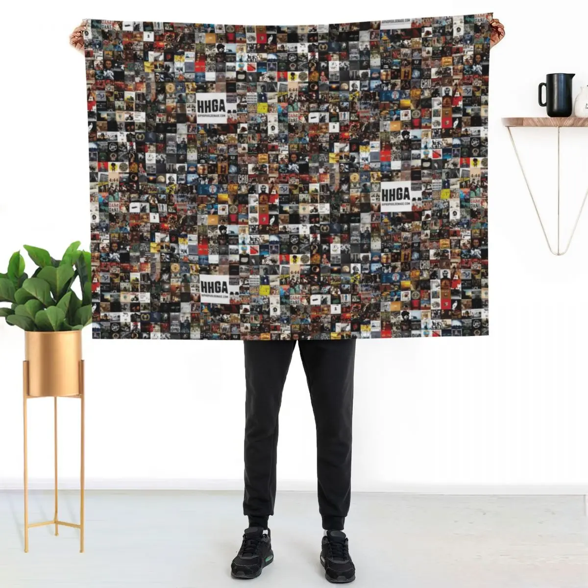 BEST HIP HOP ALBUMS 1980 - 2019 Throw Blanket Beach Soft Beds Soft Big Cute Plaid Luxury Designer Heavy Blankets