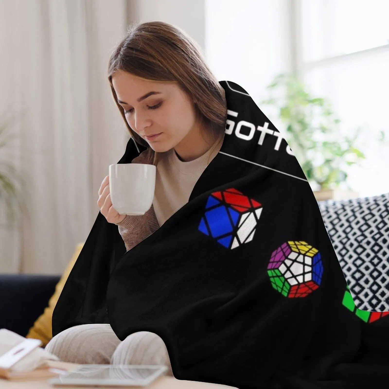 يجب أن حل "إنا الجميع! الألغاز رمي بطانية الشعر للأريكة الزخرفية خمر البطانيات الثقيلة #3