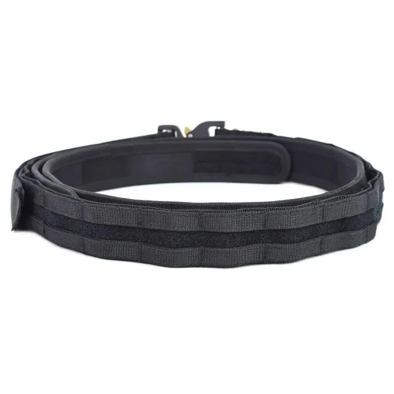 1.5-Inch Tactical MOLLE Combat Belt, Equipped with Inner Belt and Inner Non-Slip Pad, 2-in-1 Quick-Release System Belt.