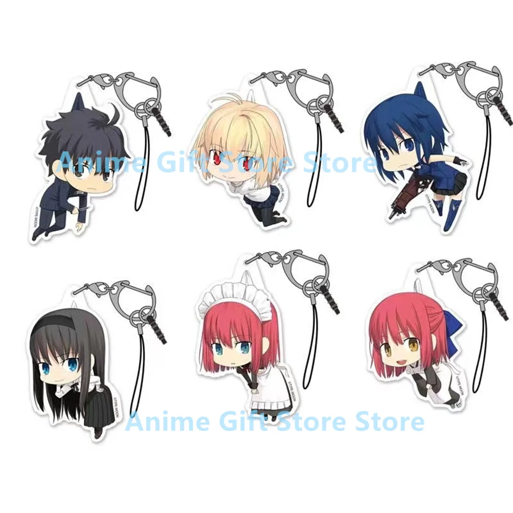 

Game Tsukihime Acrylic keychain 6cm Schoolbag pendant Collection decoration Fan gift