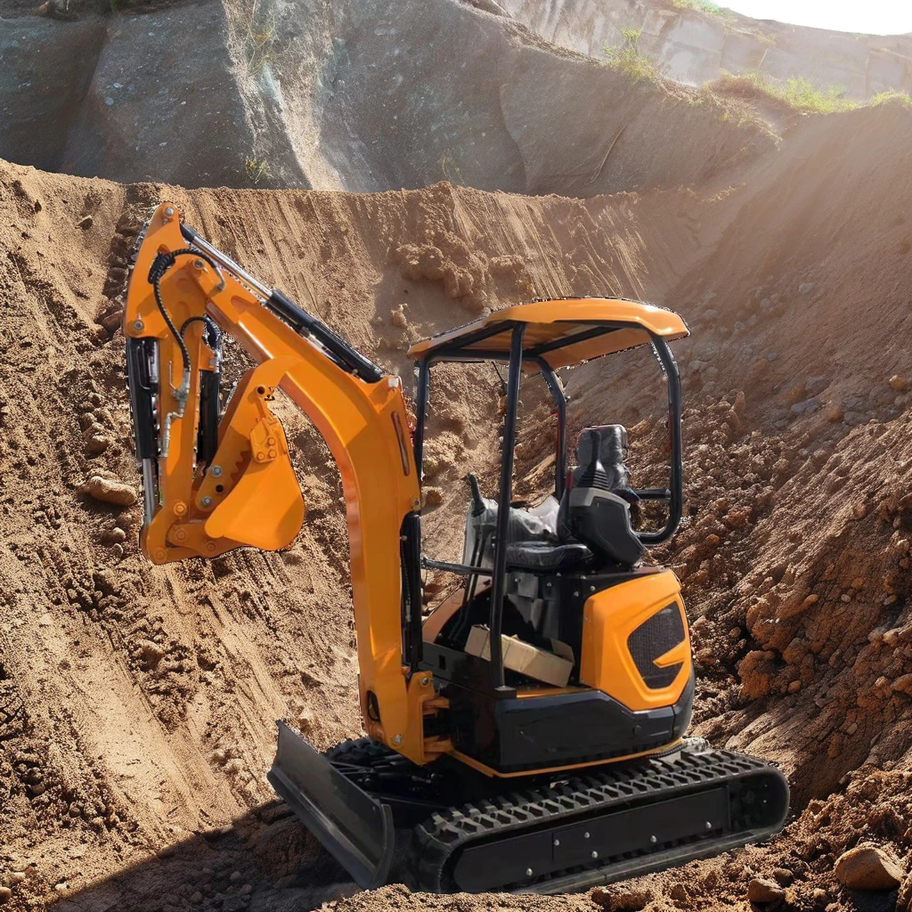 Mechanical customized small excavator 1 ton 2 tons EPA Kubota engine crawler excavator China agricultural small excavator