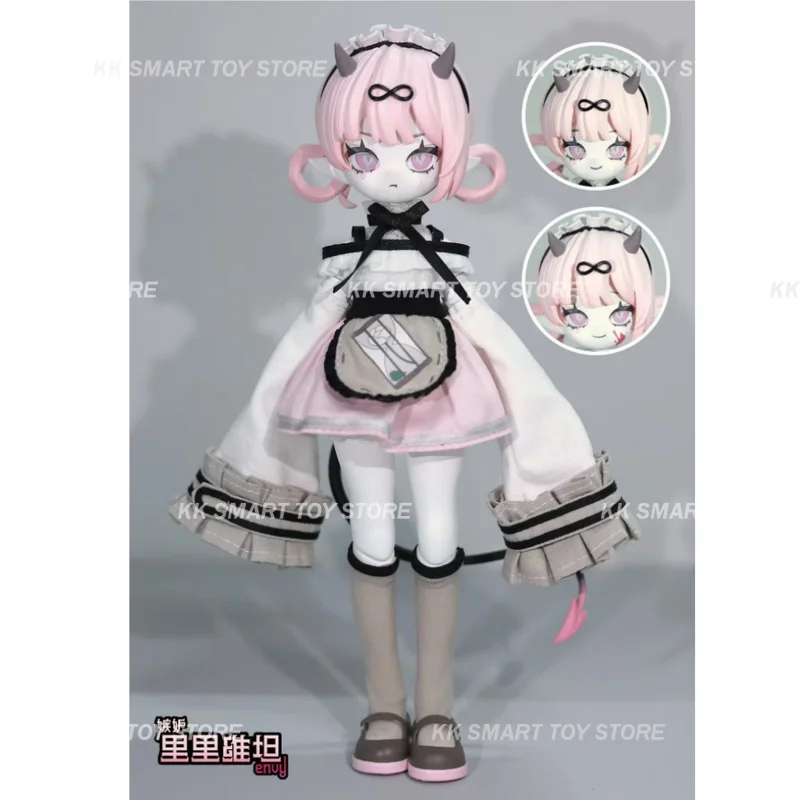 In Stock Genuine Devil'S Horns Movable 1/8 Blind Box Bjd Doll Cool Style Ornament Exquisite Doll Desktop Surprise Gifts Toys
