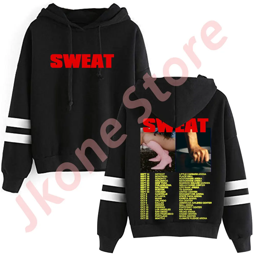 

Charli XCX Sweat Tour Merch пуловер толстовки унисекс мода хип-хоп без карманов с рукавами с параллельными перекладинами уличная одежда