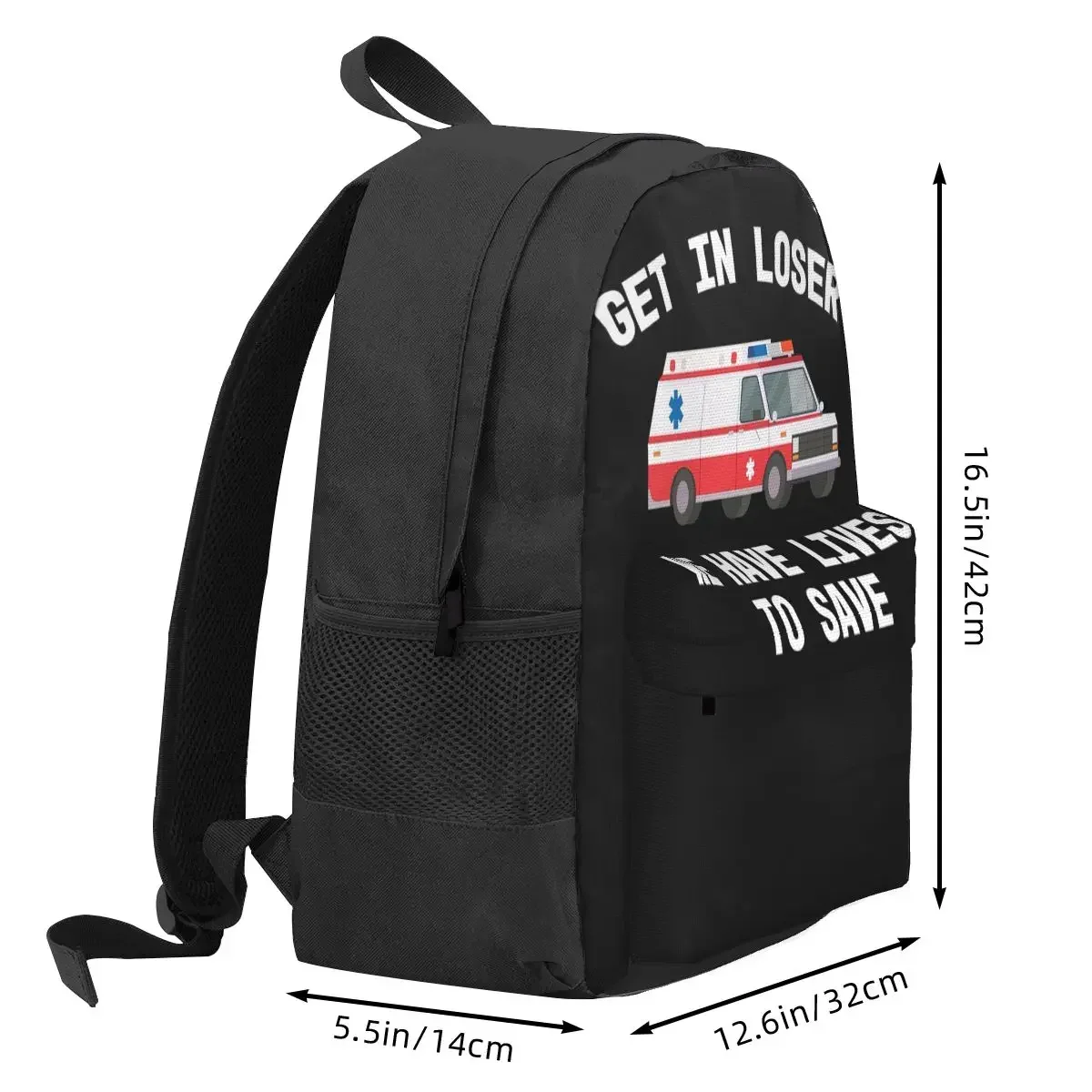 EMS المسعف EMT الحصول على الإسعاف الخاسر الرسم هدية التخرج حقائب الظهر حقيبة الكتب الحقائب المدرسية للأطفال حقيبة الظهر حقيبة السفر