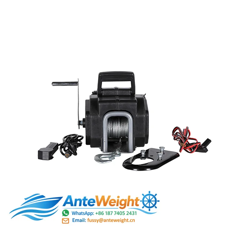 Electric 12v 3500lbs Boat Trailer Anchor Winch Marine Supplies for Sea Water