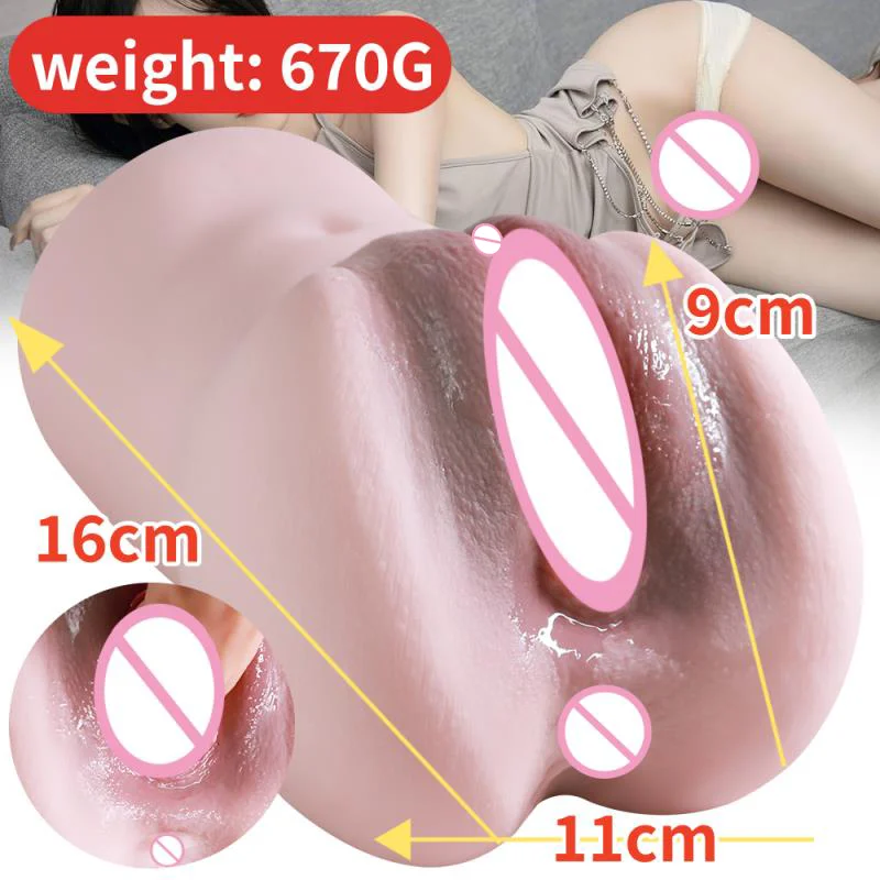 ألعاب جنسية للرجال المهبل الاصطناعي للبالغين جهاز استمناء للمهبل الحقيقي ألعاب جنسية للرجال 2 في 1 كس من السيليكون 18 جهاز استمناء
